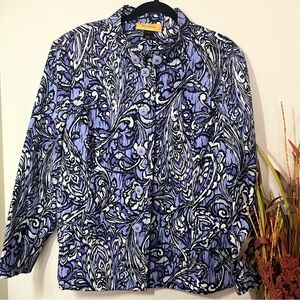 St. John XL purple button jacket